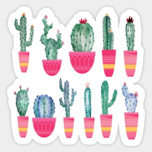 Cute Cactus Stickers Sticker